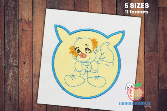 Baby and Small Clown Applique: A Sweet Circus Gift