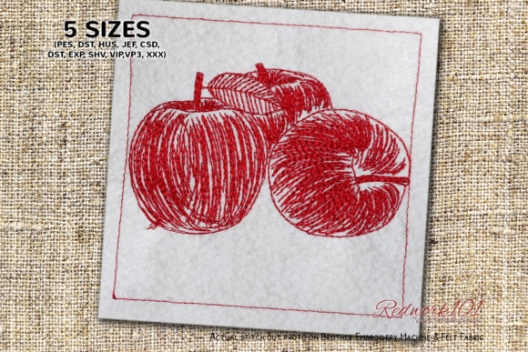 Fresh Apples Redwork: A Seasonal Embroidery Review