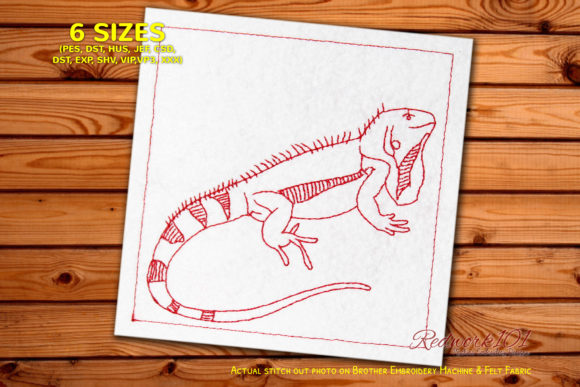 Green Iguana Lizard Bluework: A Designer's Review