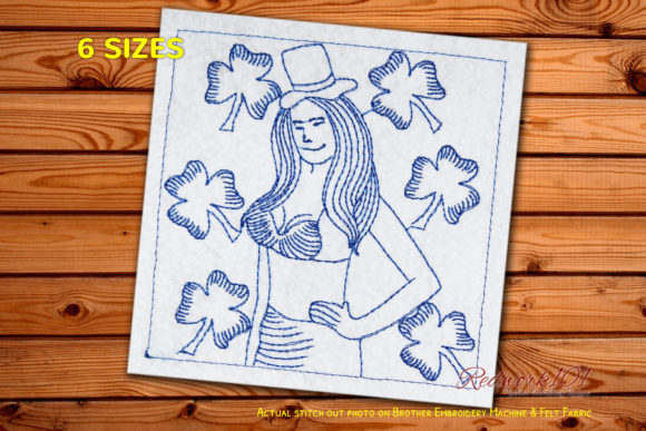 Review: Happy St Patricks Day Women Redwork Design