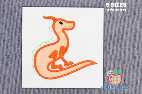Review: Sitting Baby Dragon Applique for Boutique Apparel