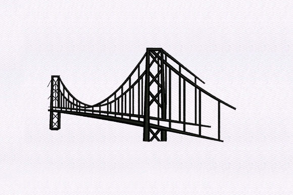 Suspended Bridge: A Timeless Embroidery Design for Gifts