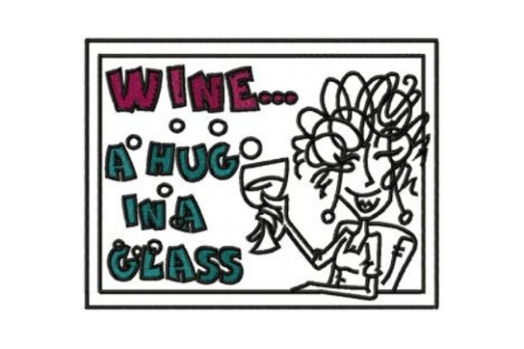 Wine... a Hug in a Glass: A Seasonal Embroidery Review